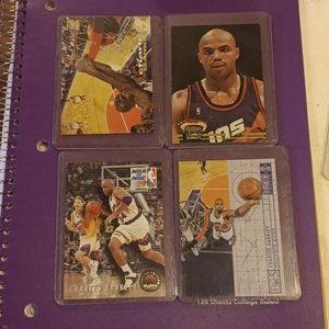 4 Charles Barkley cards